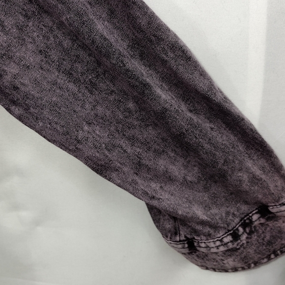 Rock & Republic Acid Wash Top Womens 3X Black Boho Retro 90s Y2K Grunge - Picture 4 of 9